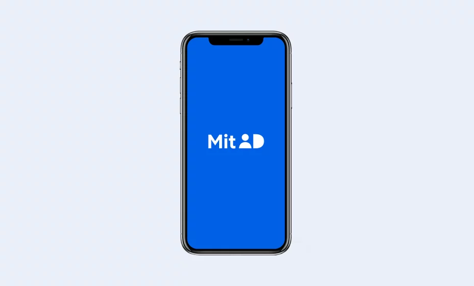 MitID app på smartphone