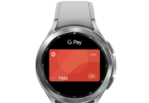 Android Pay på Wear OS smartwatch
