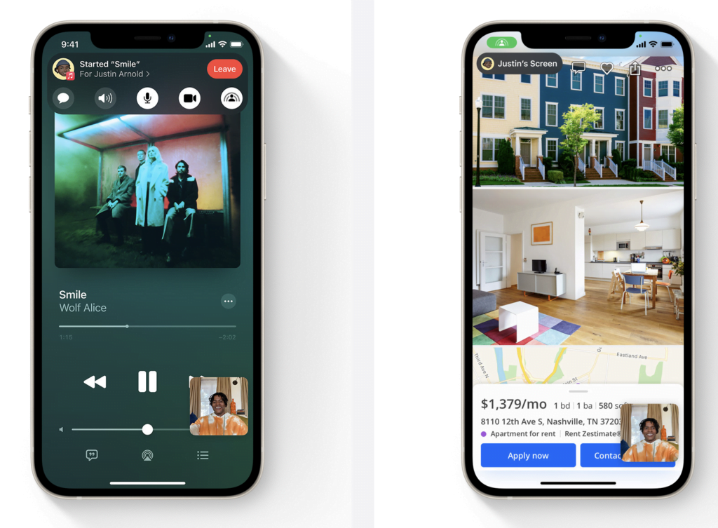 iOS 15 share iPhone FaceTIme