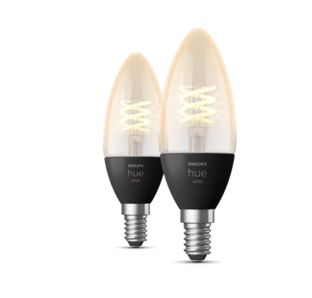 White Filament E14 kerte pære (Foto: Philips Hue)