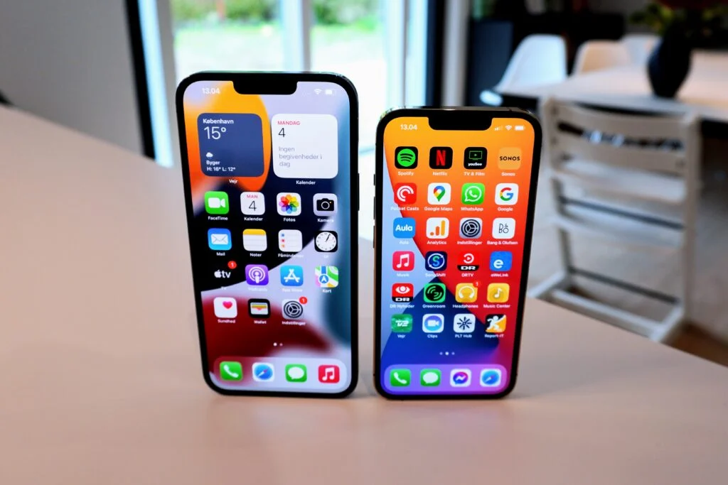 iPhone 13 Pro Max og iPhone 13 Pro