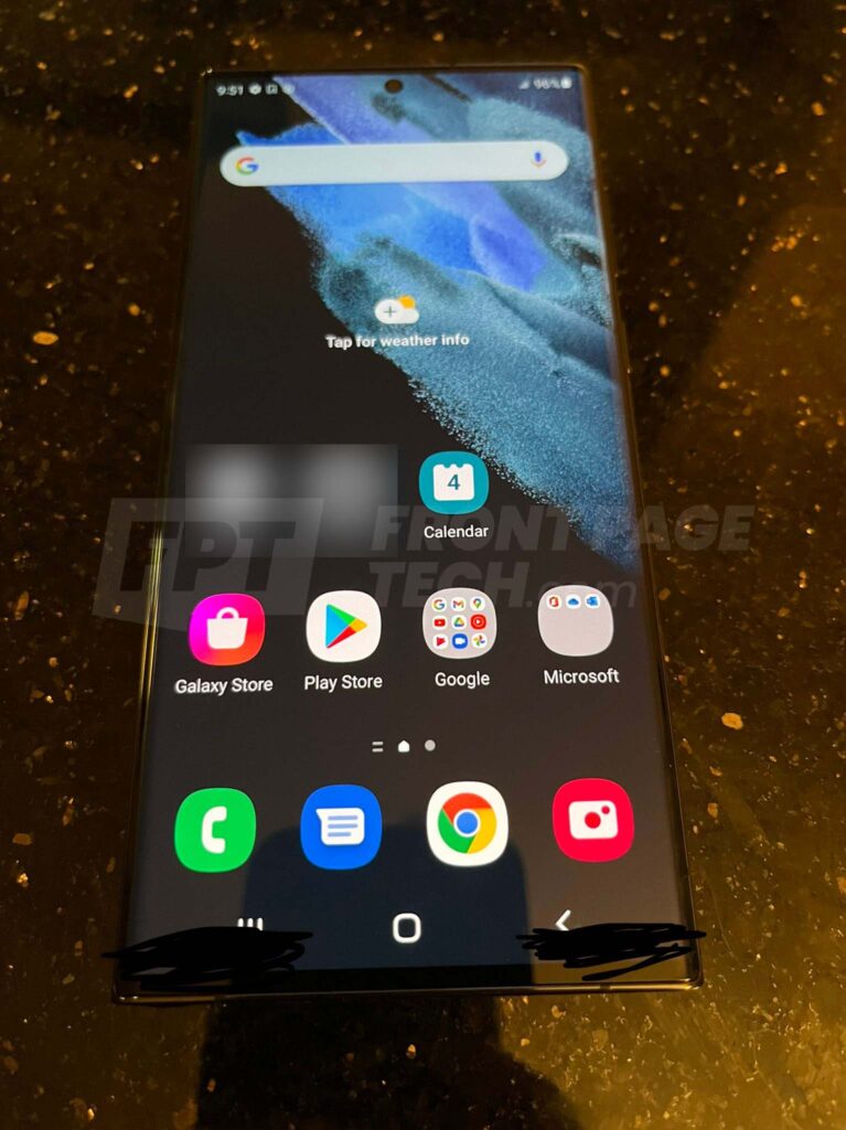 Samsung Galaxy S22 Ultra, læk