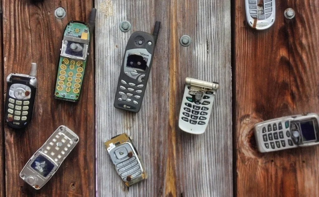gamle telefoner old tech