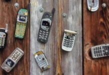 gamle telefoner old tech
