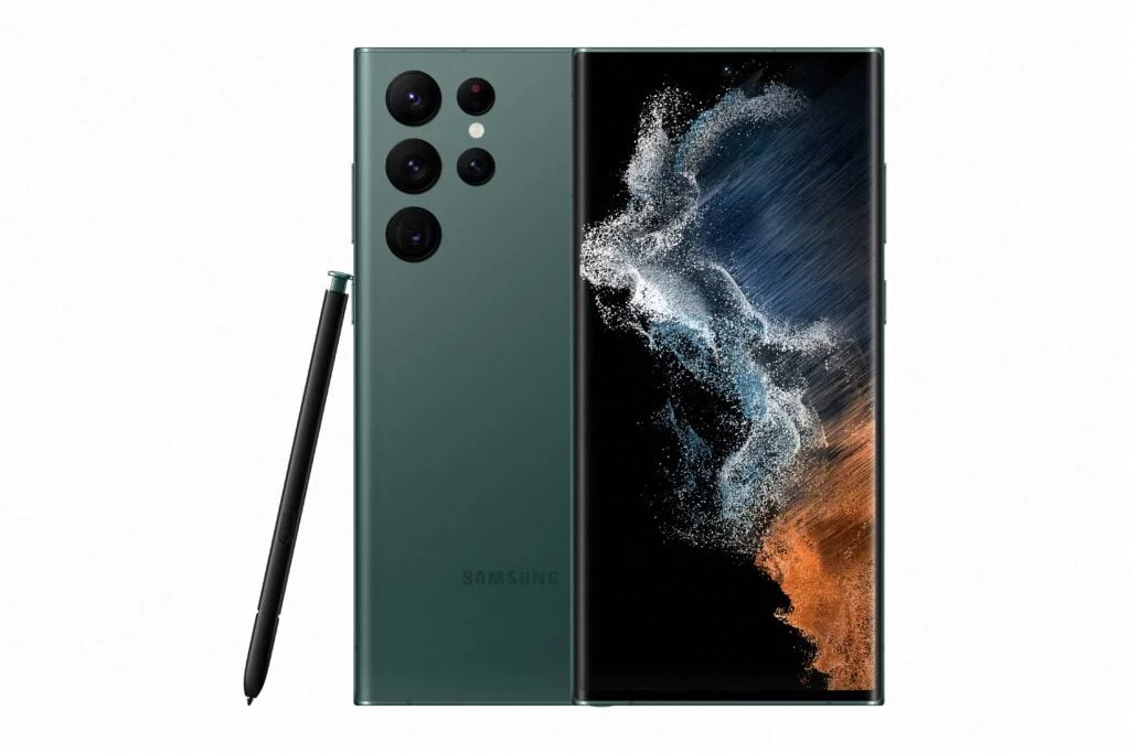 Samsung Galaxy S22 Ultra, green