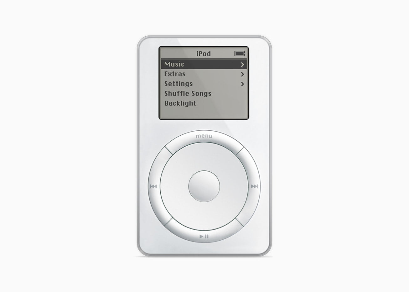 Den originale iPod, som blev introduceret den 23. oktober 2001. (Foto: Apple)