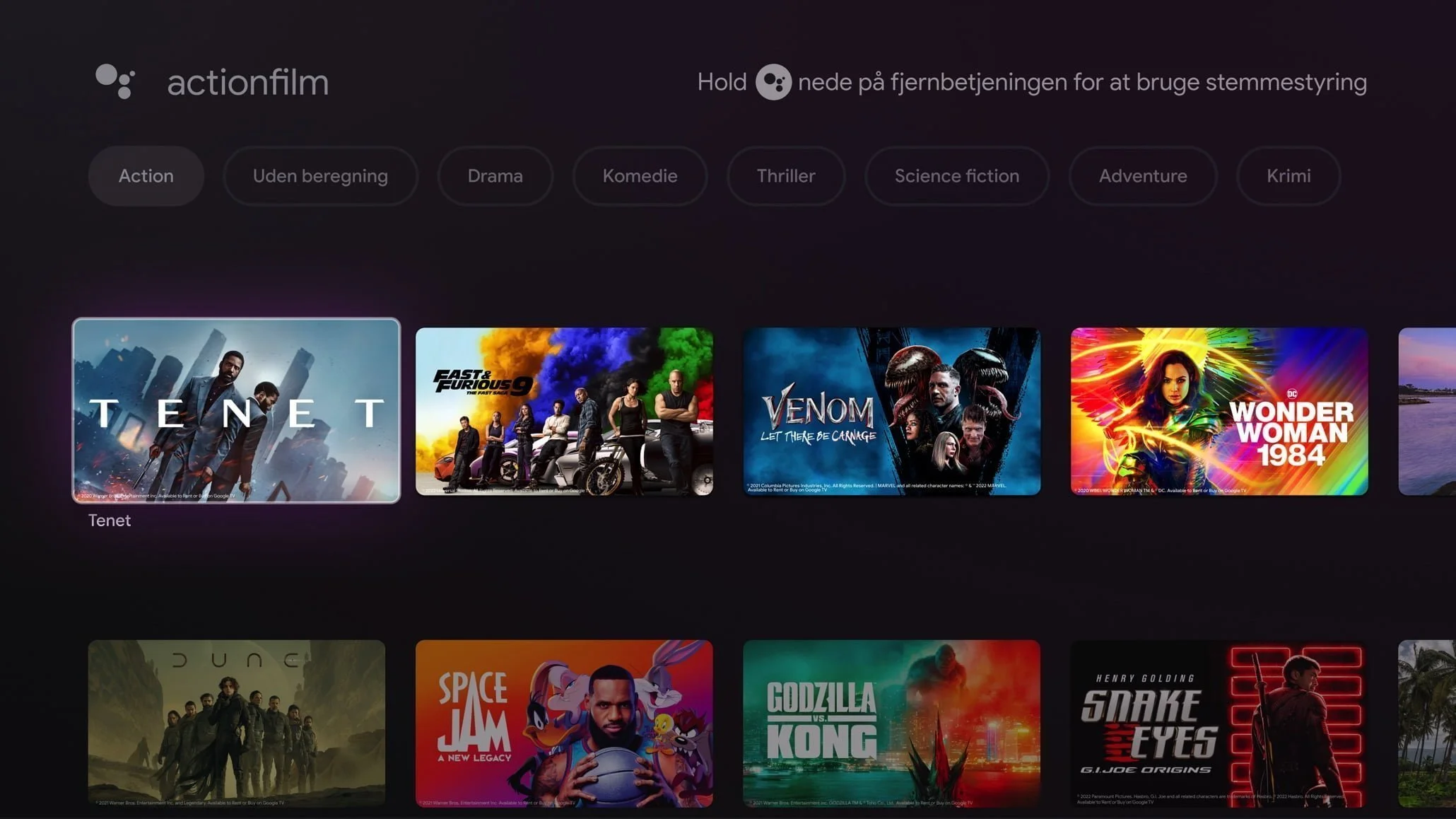 Google TV platform