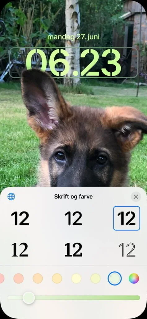 Skift klokke-udseendet (Foto: MereMobil.dk)