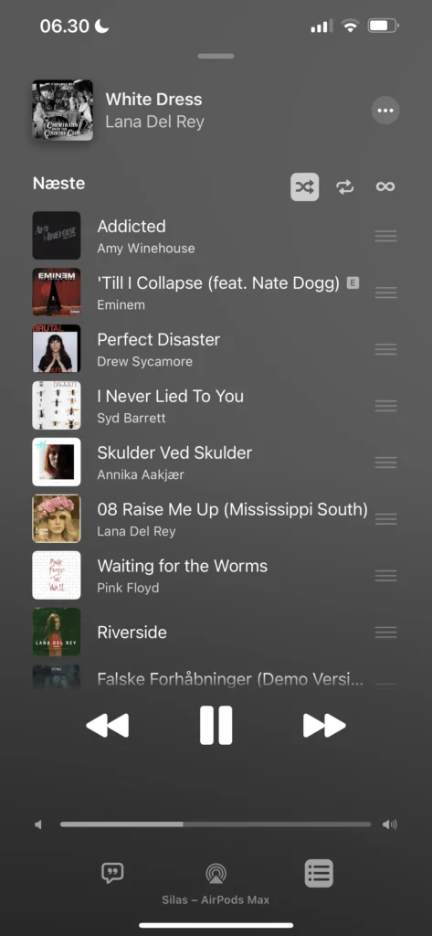Ny visning i Musik-appen (Foto: MereMobil.dk)