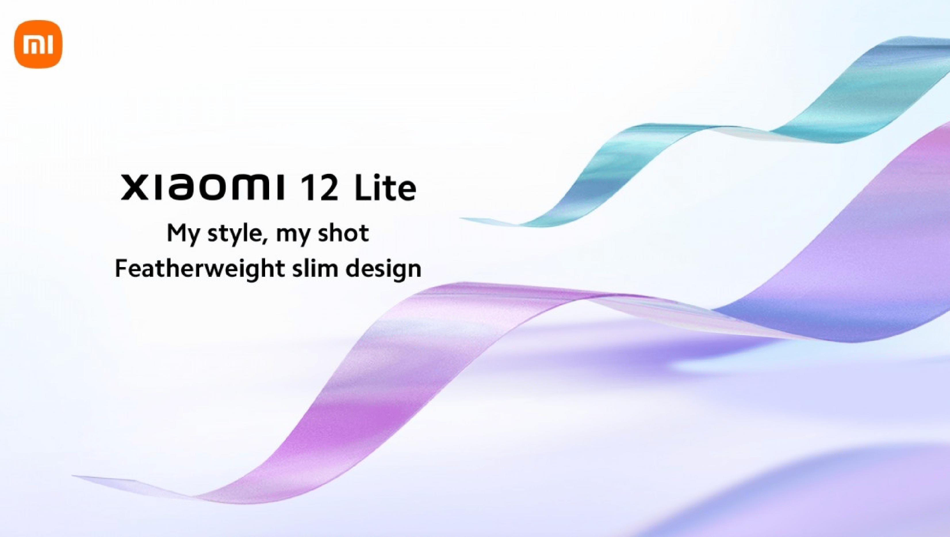 Xiaomi teaser for Xiaomi 12 Lite, der kommer i flere forskellige farver (Kilde: Xiaomi Twitter/GSMArena.com)