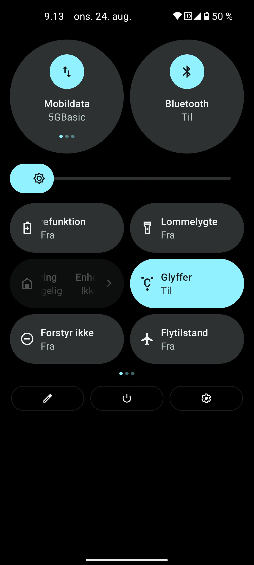 Skærmbillede Nothing Phone 1