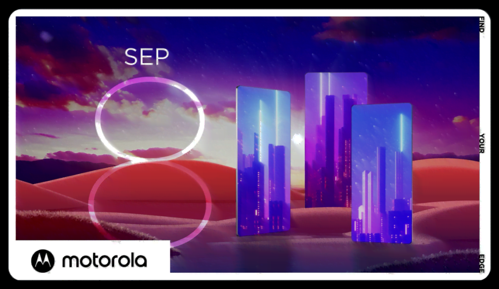 Teaser for kommende Motorola-event, hvor det ventes de vil afsløre nye Edge-modeller (Kilde: Motorola på Twitter)