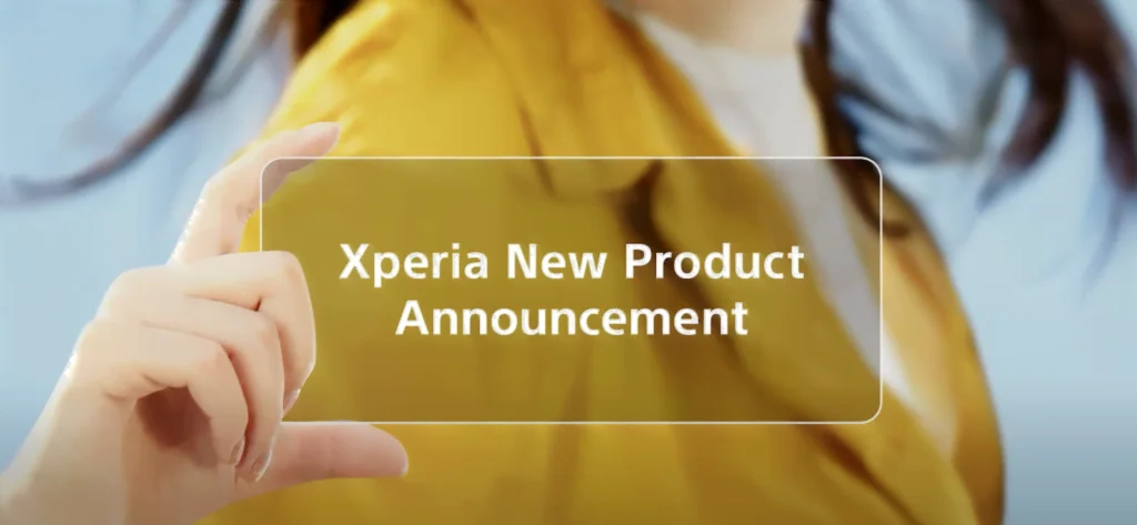 Sony er klar med ny smartphone torsdag den 1. september 2022 (Kilde: YouTube-video med Cat Burns fra Sony)
