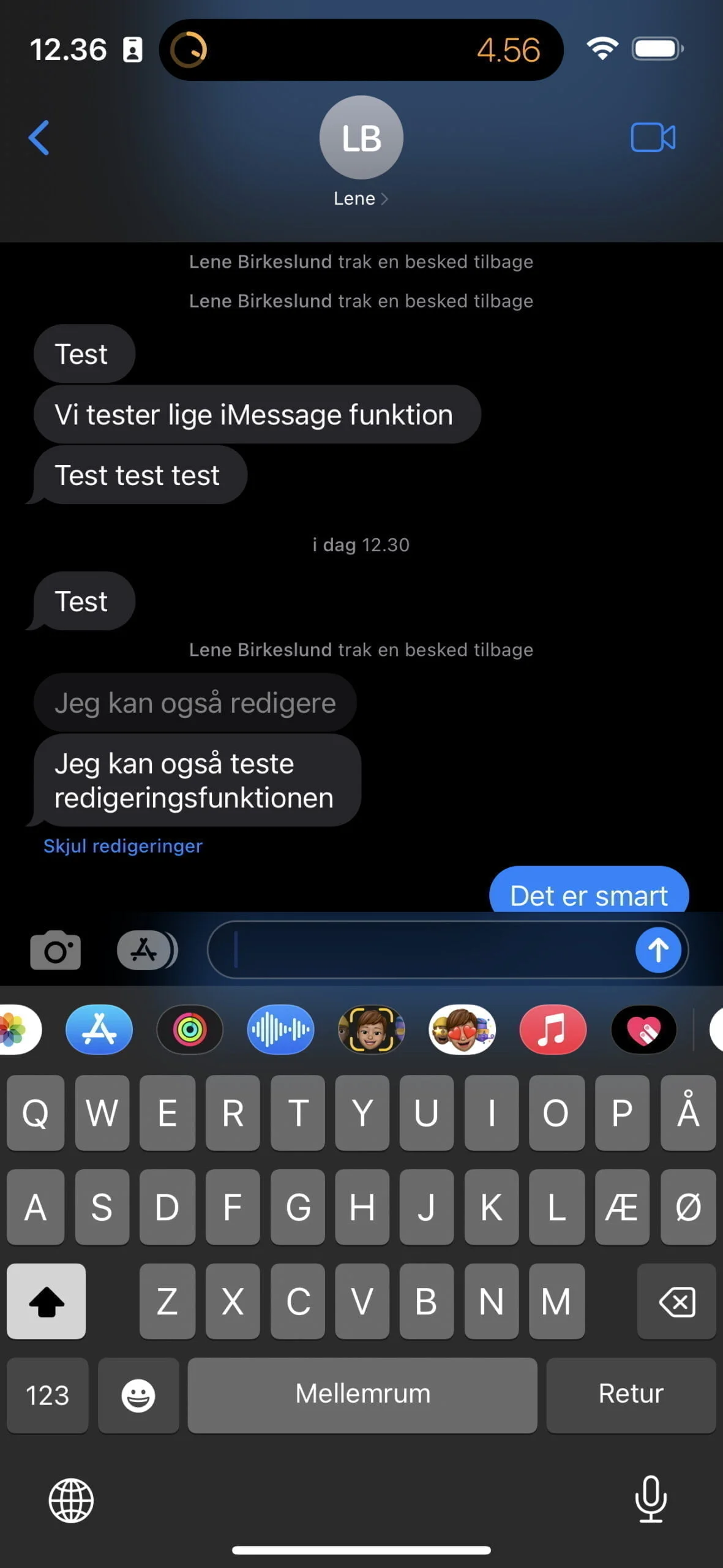 Det er nu muligt, at fortryde og redigere en iMessage-besked (Foto: MereMobil.dk)