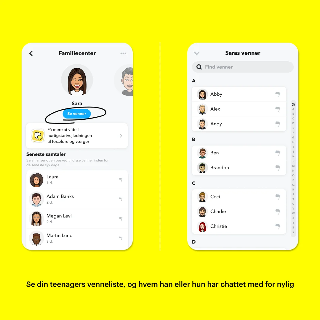 Snapchat Family Center er lanceret i Danmark (Foto: Snapchat)
