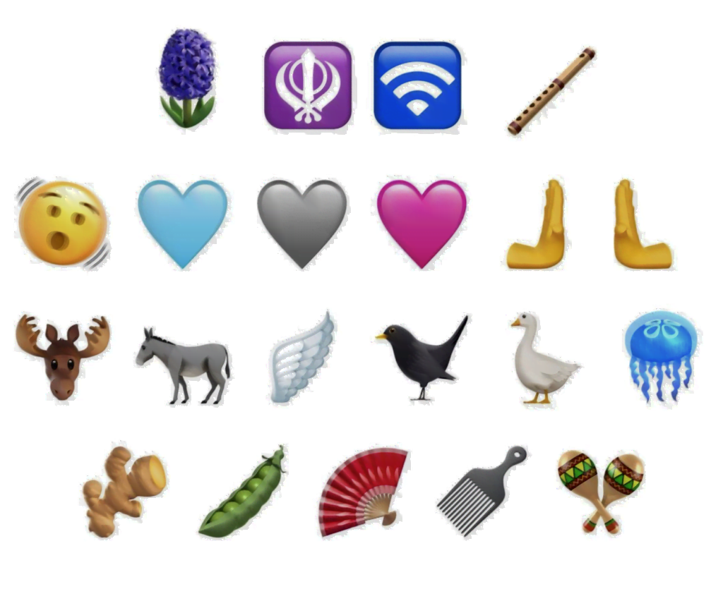 Her er de nye emojis, som vi kan glæde os til i iOS 16.4 og iPadOS 16.4 (Kilde: 9to5mac.com)