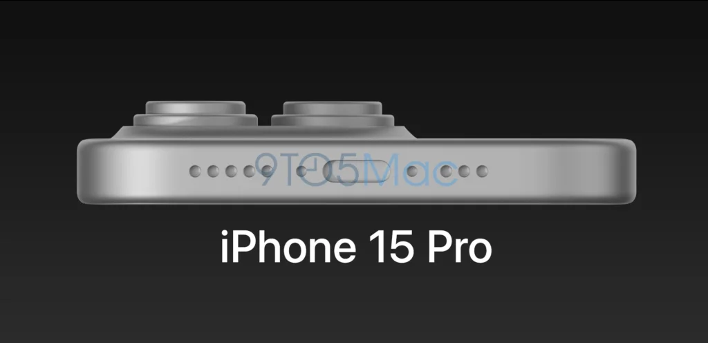 9to5mac har fremvist nogle CAD-billeder af det, som ventes at være iPhone 15 Pro. På billederne ses det der ligner en USB-C port (Kilde: 9to5mac)