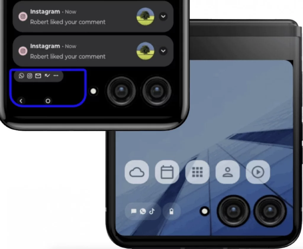 Motorola Razr 2023 er angiveligt lækket på disse billeder (Kilde: EvLeaks / GSMArena)