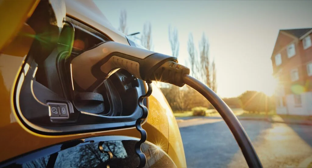 elbil under opladning