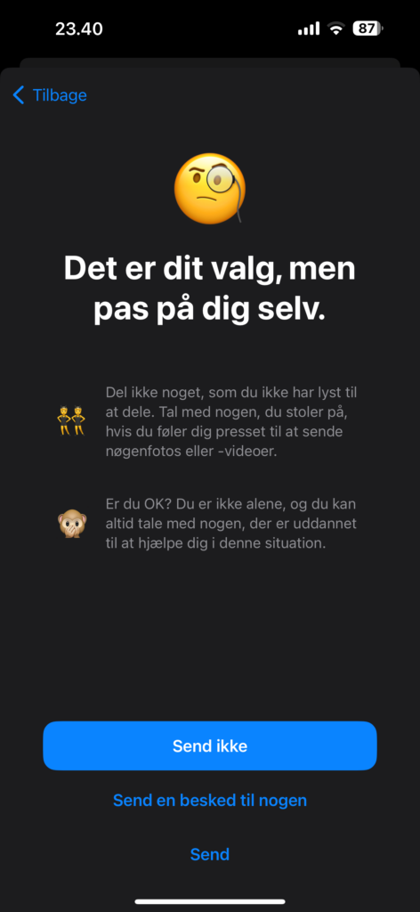 Sikker Kommunikation på iOS 17 (Foto: MereMobil.dk)