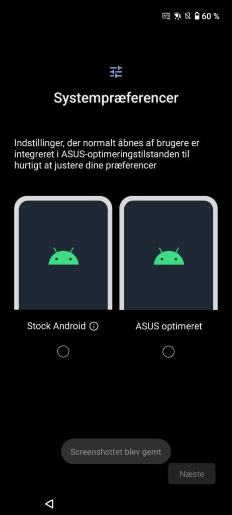 Skærmbillede fra Asus Zenfone 10