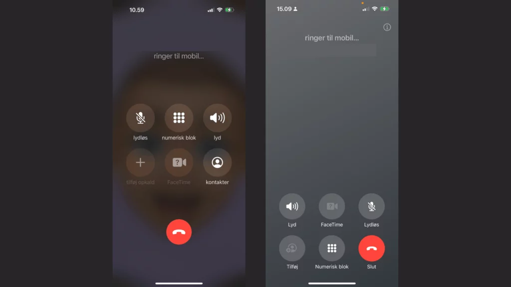 iOS 16 vs iOS 17 call screen