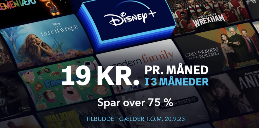 Disney+ er klar med rigtig skarp pris inden de lancerer de nye abonnementer og priser
