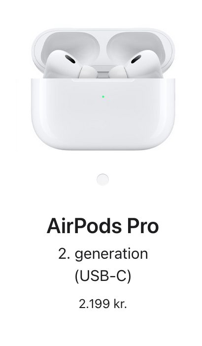 Apple AirPods Pro (2. generation) er klar i en opdateret version med USB-C port (Foto: Apple)