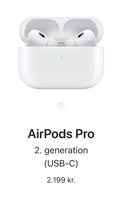 Apple AirPods Pro (2. generation) er klar i en opdateret version med USB-C port (Foto: Apple)