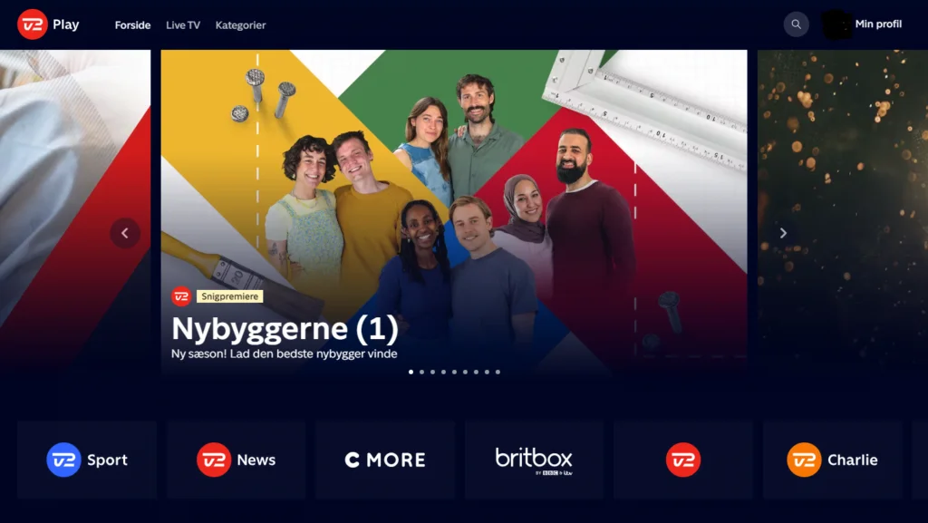 skærmdump fra TV 2 Play