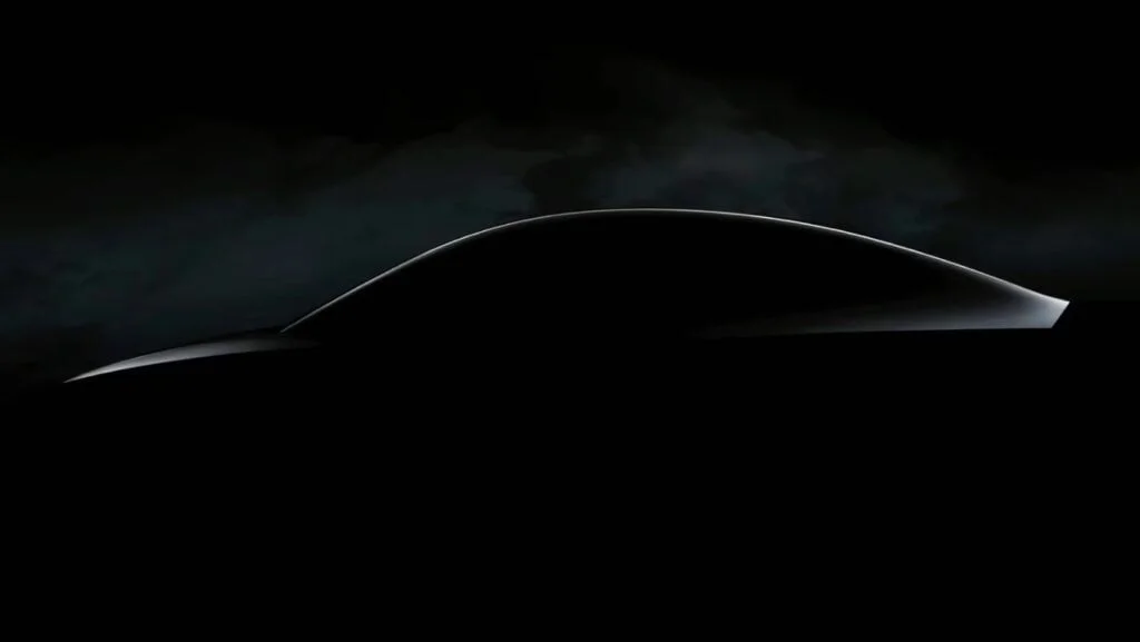 Tesla fremviste i efteråret 2023 dette teaser billede for deres kommende "billige"-model, der ventes at hedde Tesla 2 (Foto: Tesla)