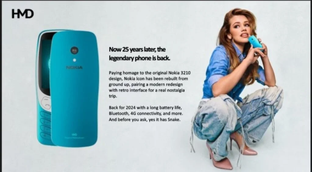 Teaser for Nokia 3210 (2024) (Kilde: GSMArena.com)