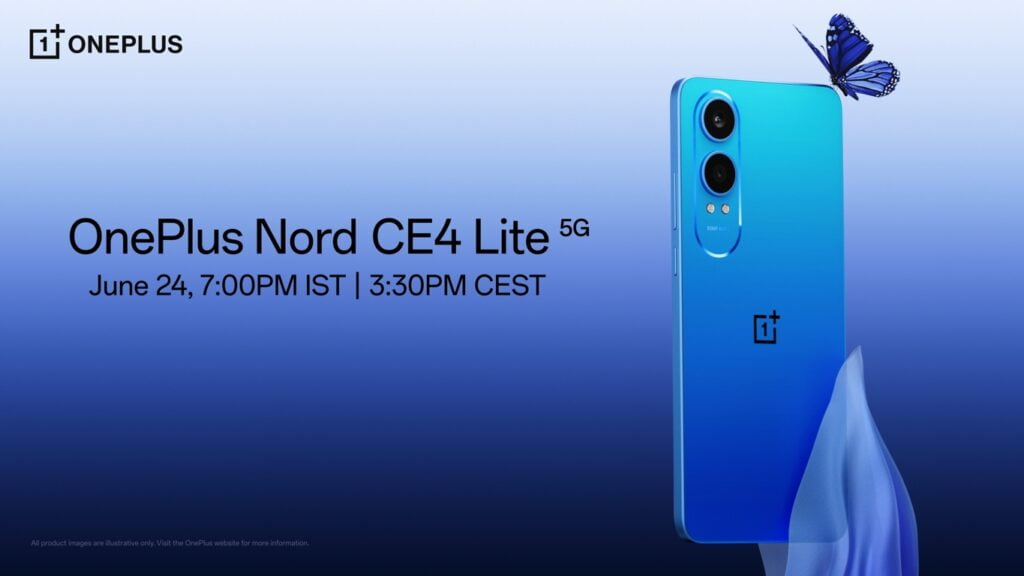 OnePlus Nord CE4 Lite 5G er klar til global lancering mandag den 24. juni 2024 (Kilde: OnePlus)