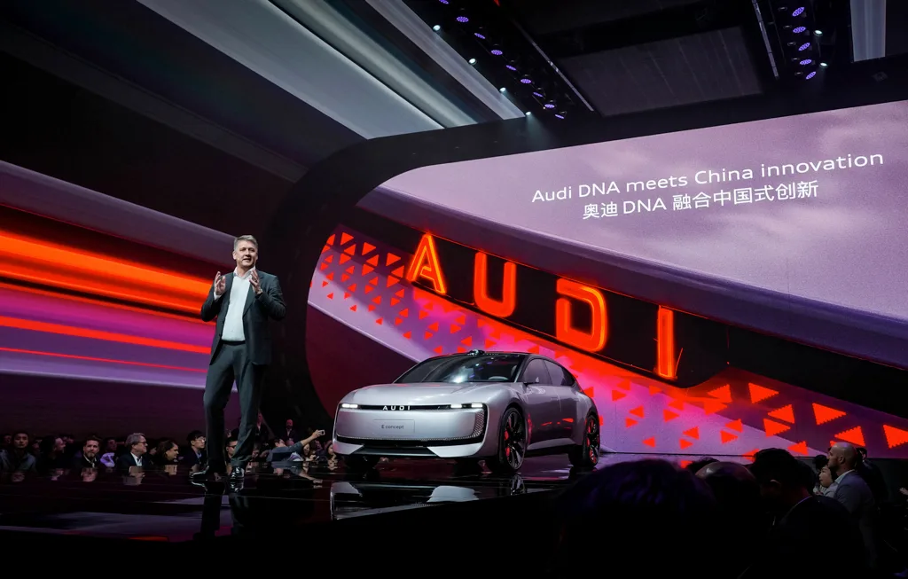 AUDI branden og bilen AUDI E-Concept er lanceret på det kinesiske marked (Foto: Audi)