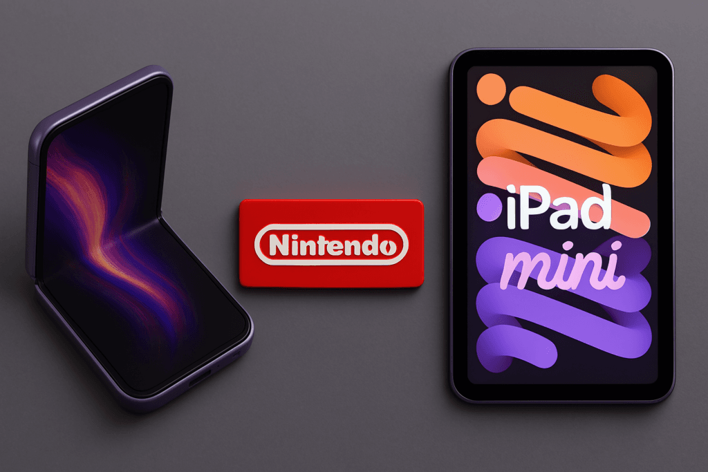 Ugens Oversete, Flip, Nintendo, iPad mini (Foto: Dall-E)