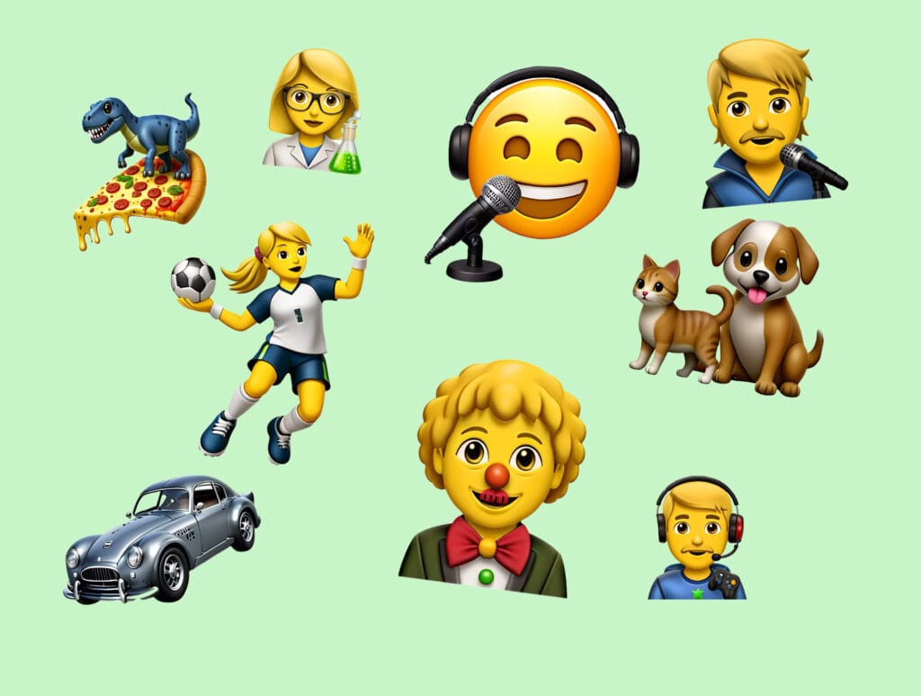 Genmoji, Apple Intelligence (Grafik: MereMobil.dk)