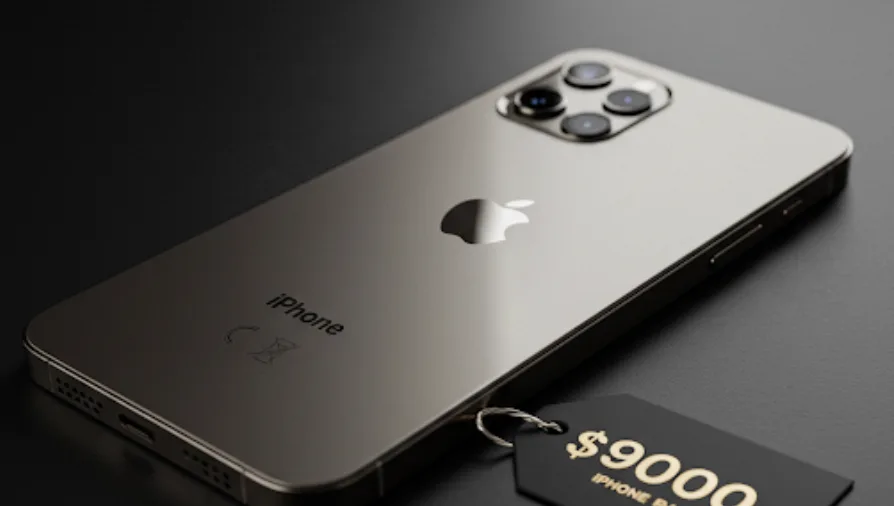 iPhones kan blive dyrere i fremtiden, da Donald Trump har indført nye straftoldsatser. (Grafik: AI / MereMobil.dk)