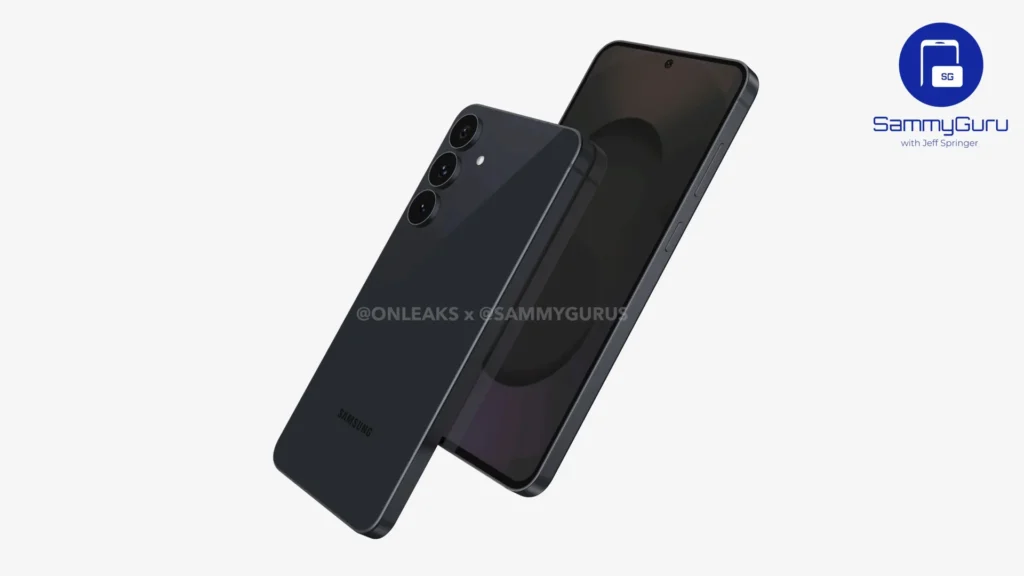Samsung Galaxy S25 FE (Foto: SammyGuru i samarbejde med OnLeaks)