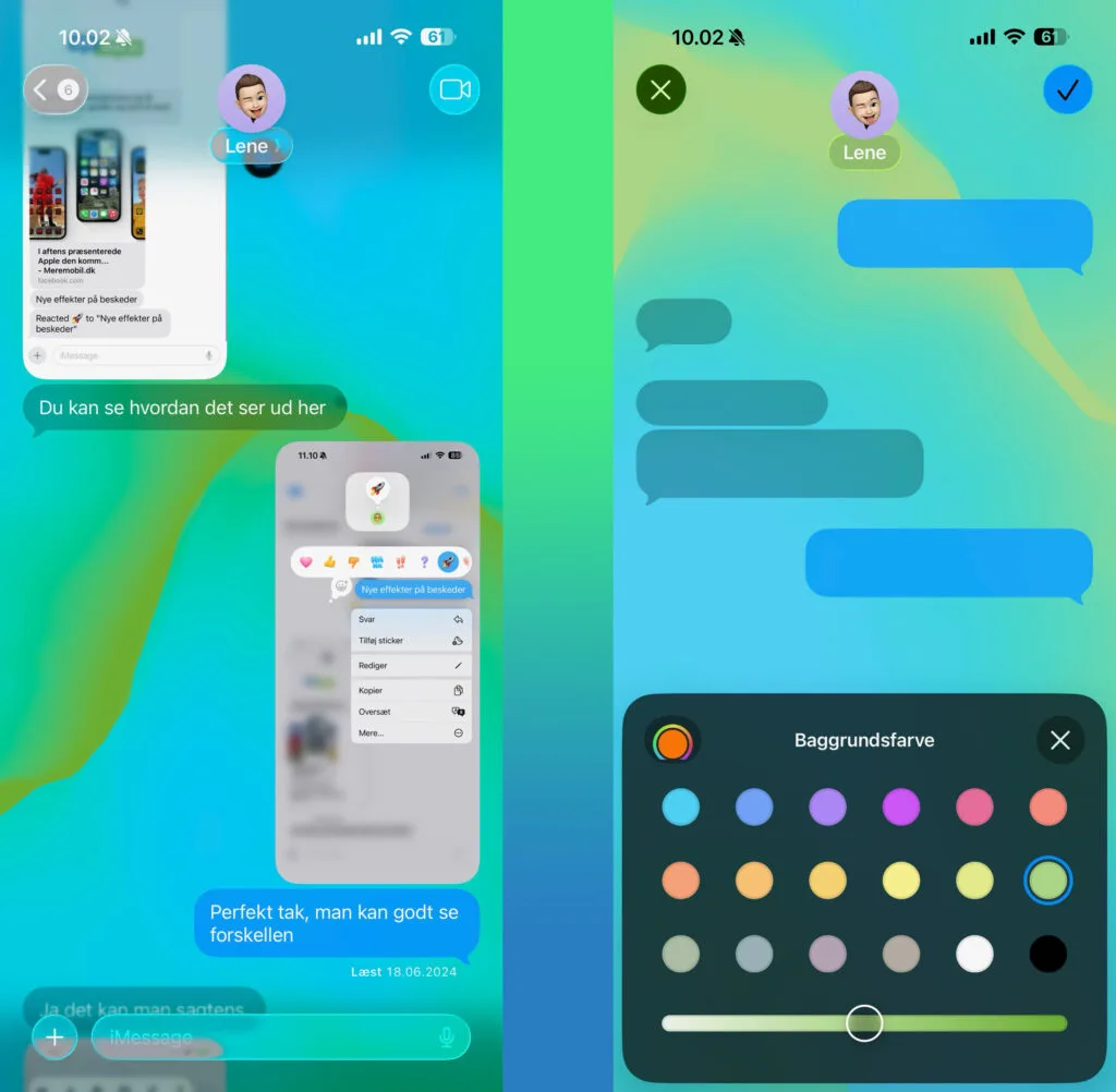 Beskeder, iOS 26 (Grafik: MereMobil.dk)