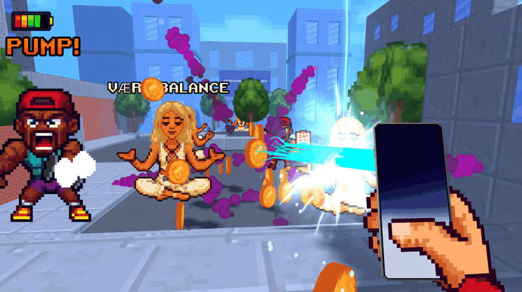 Screenshots fra spillet Brain Rot Blaster (Kilde: OnePlus)