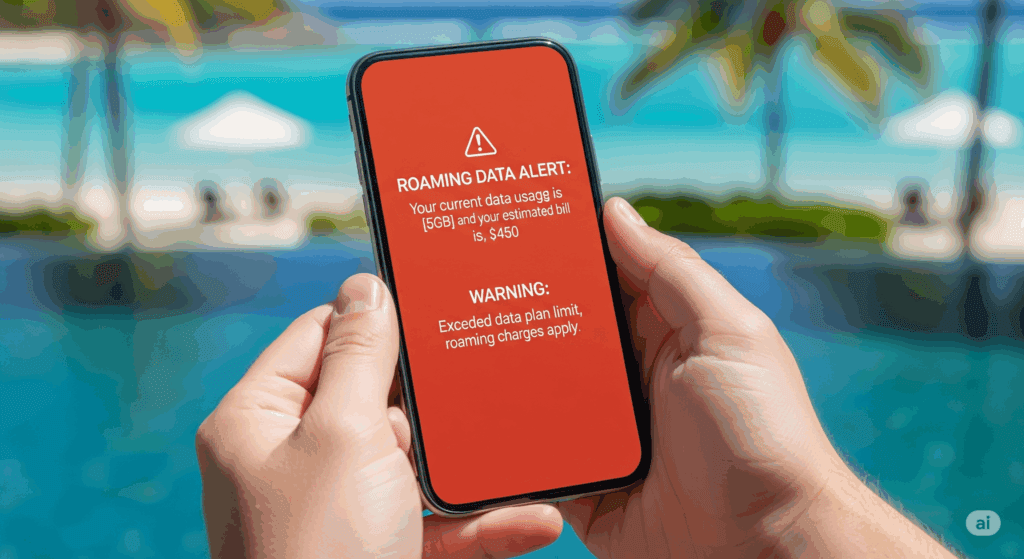 Roaming data advarsel AI