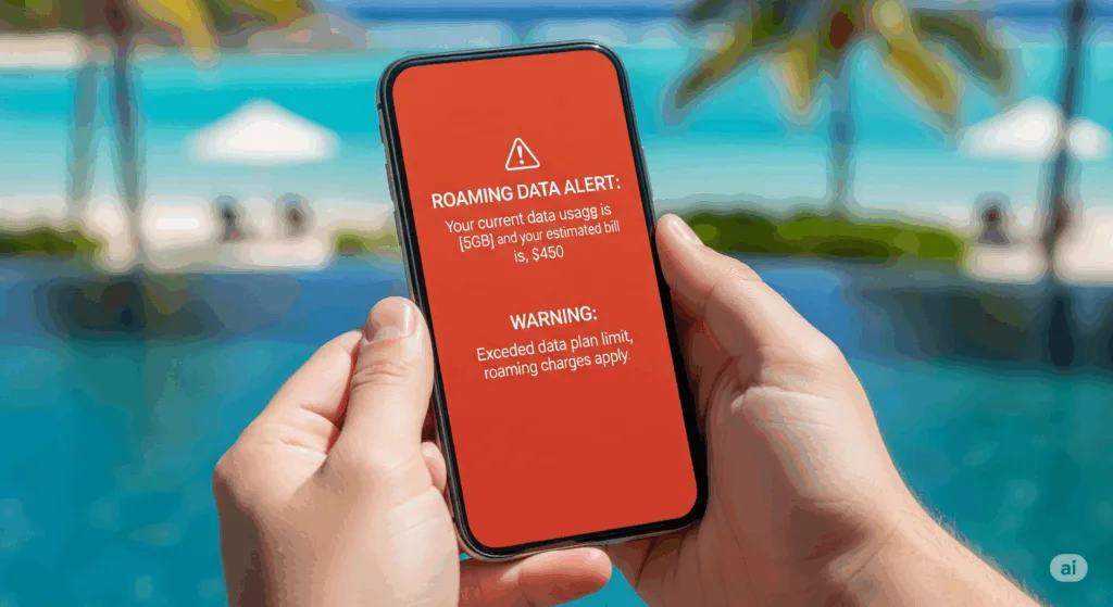 Roaming data advarsel AI