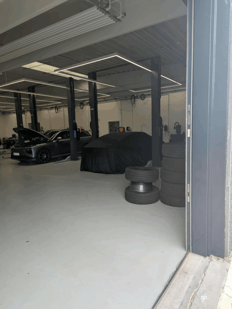 Den nye Xpeng P7 er spottet på de danske veje (Foto: Henrik Bardy Olesen)