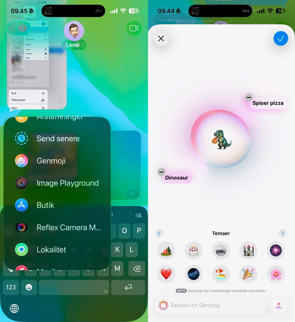 Apple Intelligence, Genmoji og Image Playground (Grafik: MereMobil.dk)