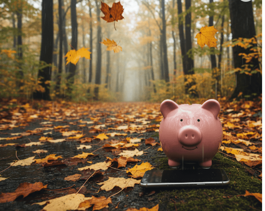 Efterårstilbud på mobilabonnementer (Grafik: AI / MereMobil.dk)