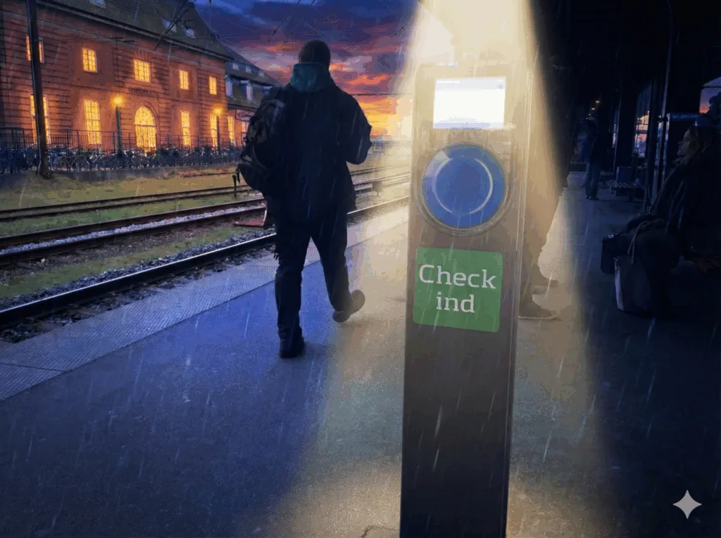 Rejsekort banegaard rejse