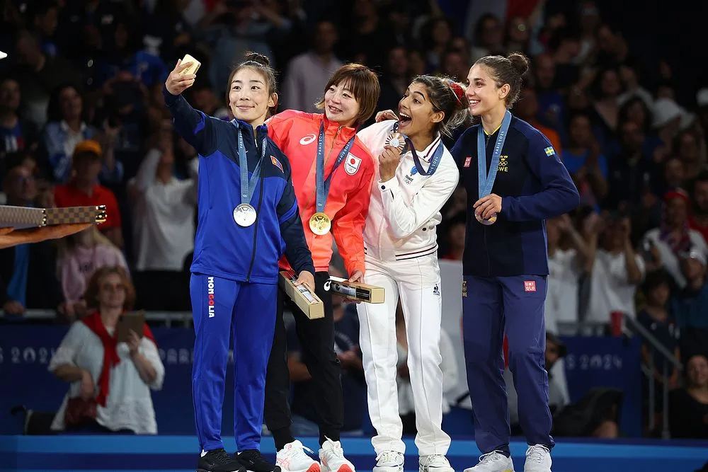 Sejrs-Selfie til OL i Paris i sommeren 2024 (Foto: Samsung)