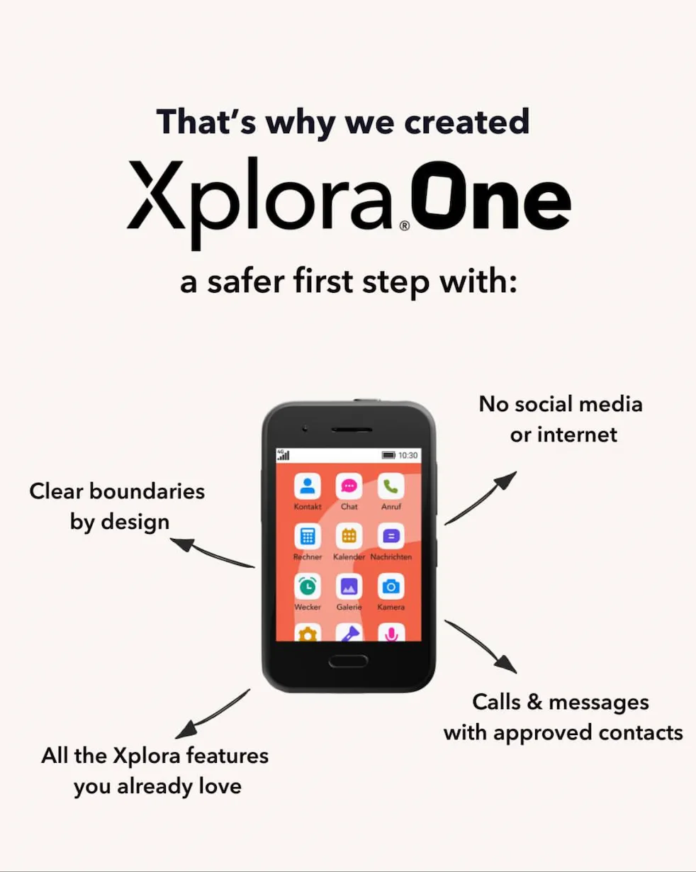 Xplora er på vej med et bud på den første smartphone - navnet er "Xplora One" (Foto: Xplora)