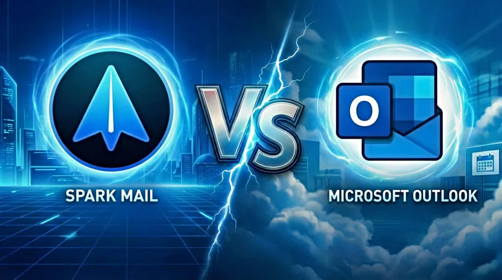 Spark Mail vs Outlook test