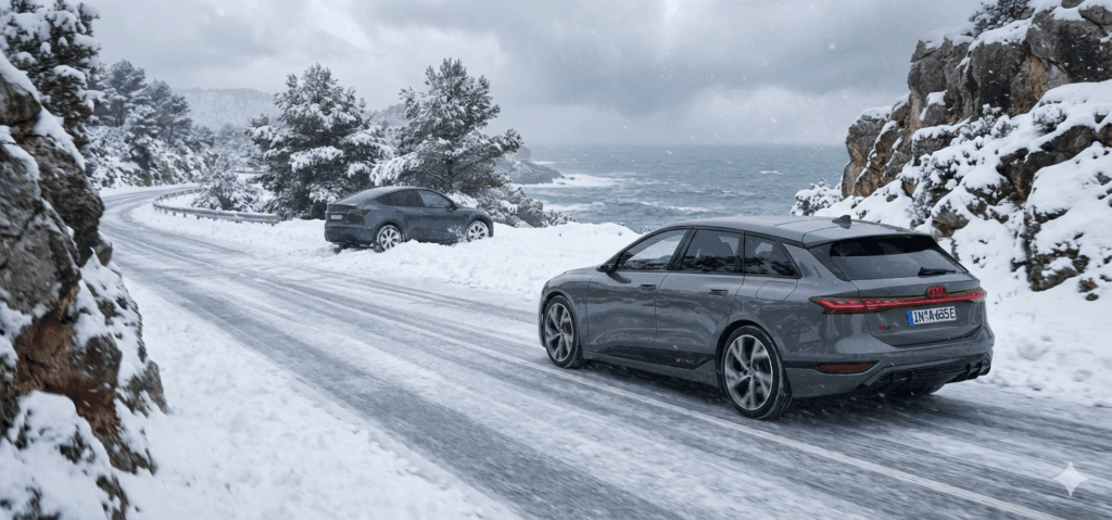 Audi Avant e-Tron vintertest